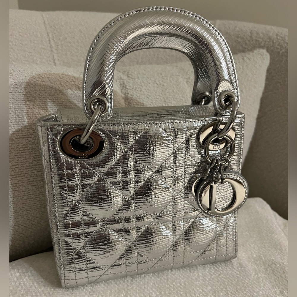 Vintage Cannage CD Lady Diana Mini Bag With Two Shoulder Straps